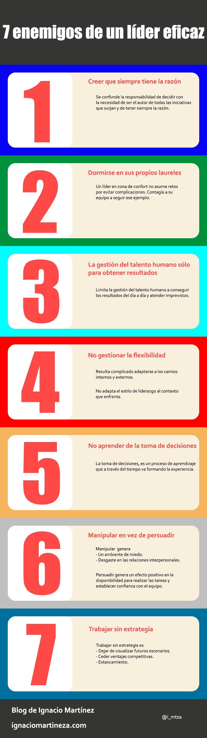 Infografía los enemigos-de un líder eficaz