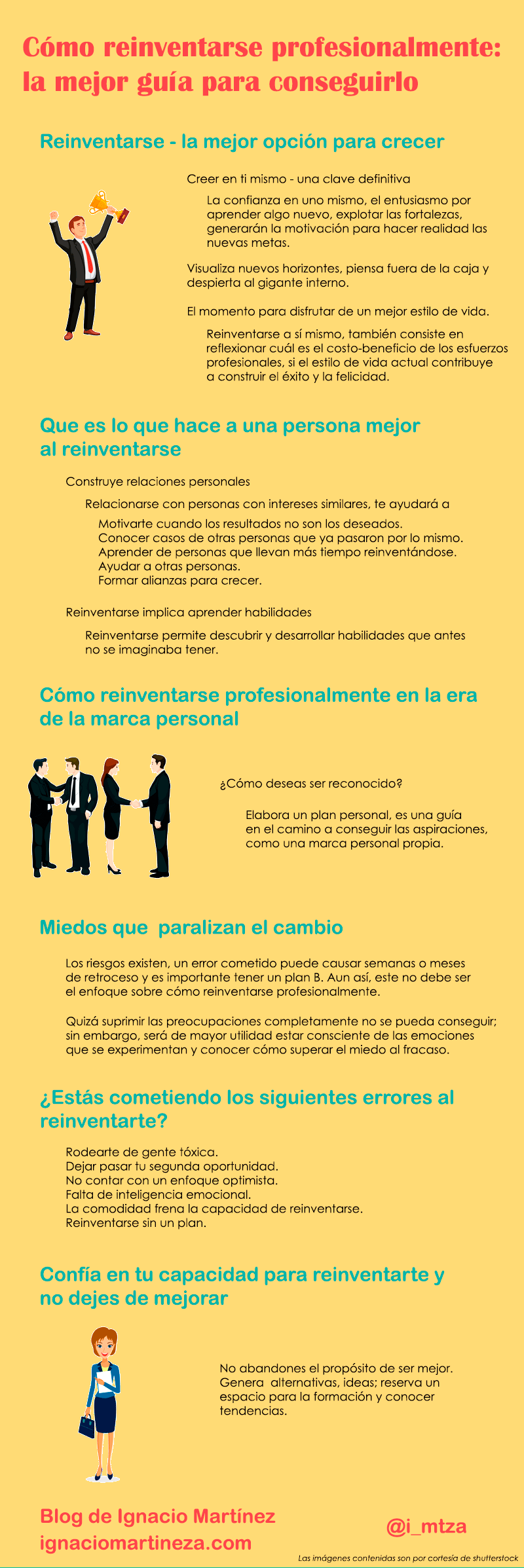 Infografía - Cómo reinventarse profesionalmente